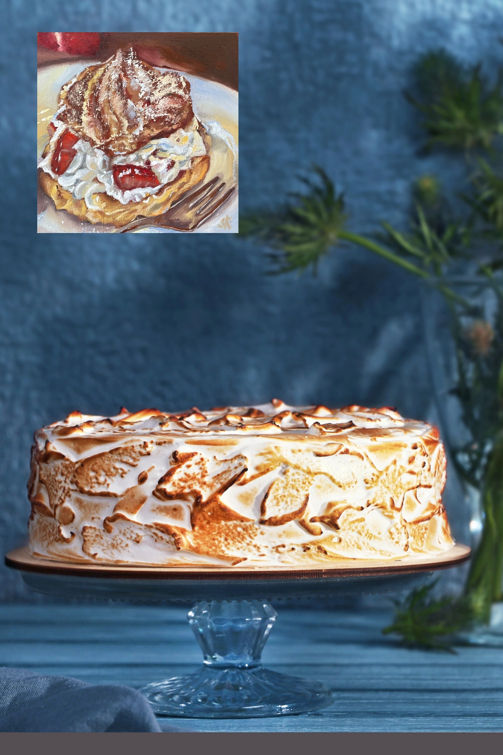 Kuchenölgemälde von Sabine Kunze