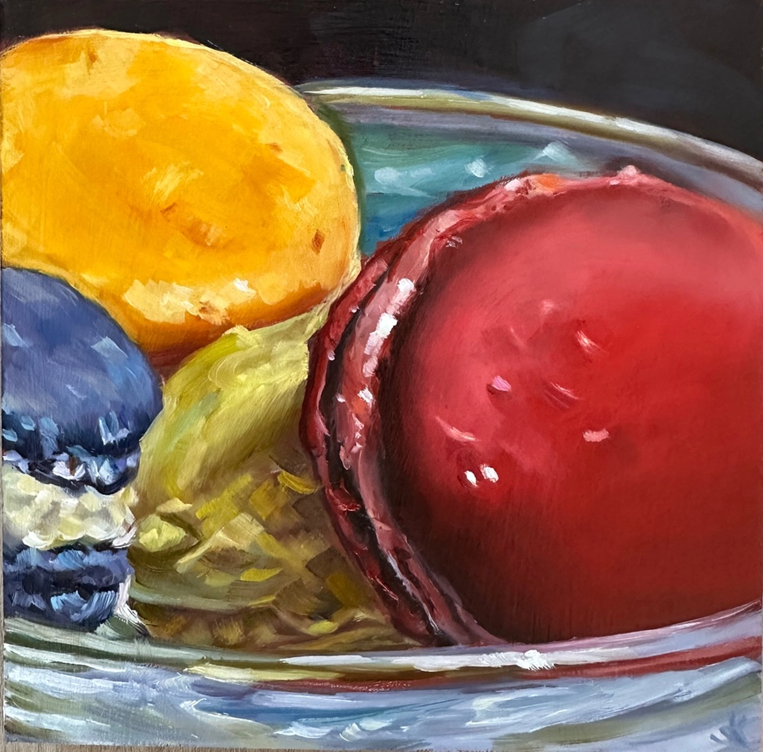 Gebäck-Ölgemälde von Sabine Kunze