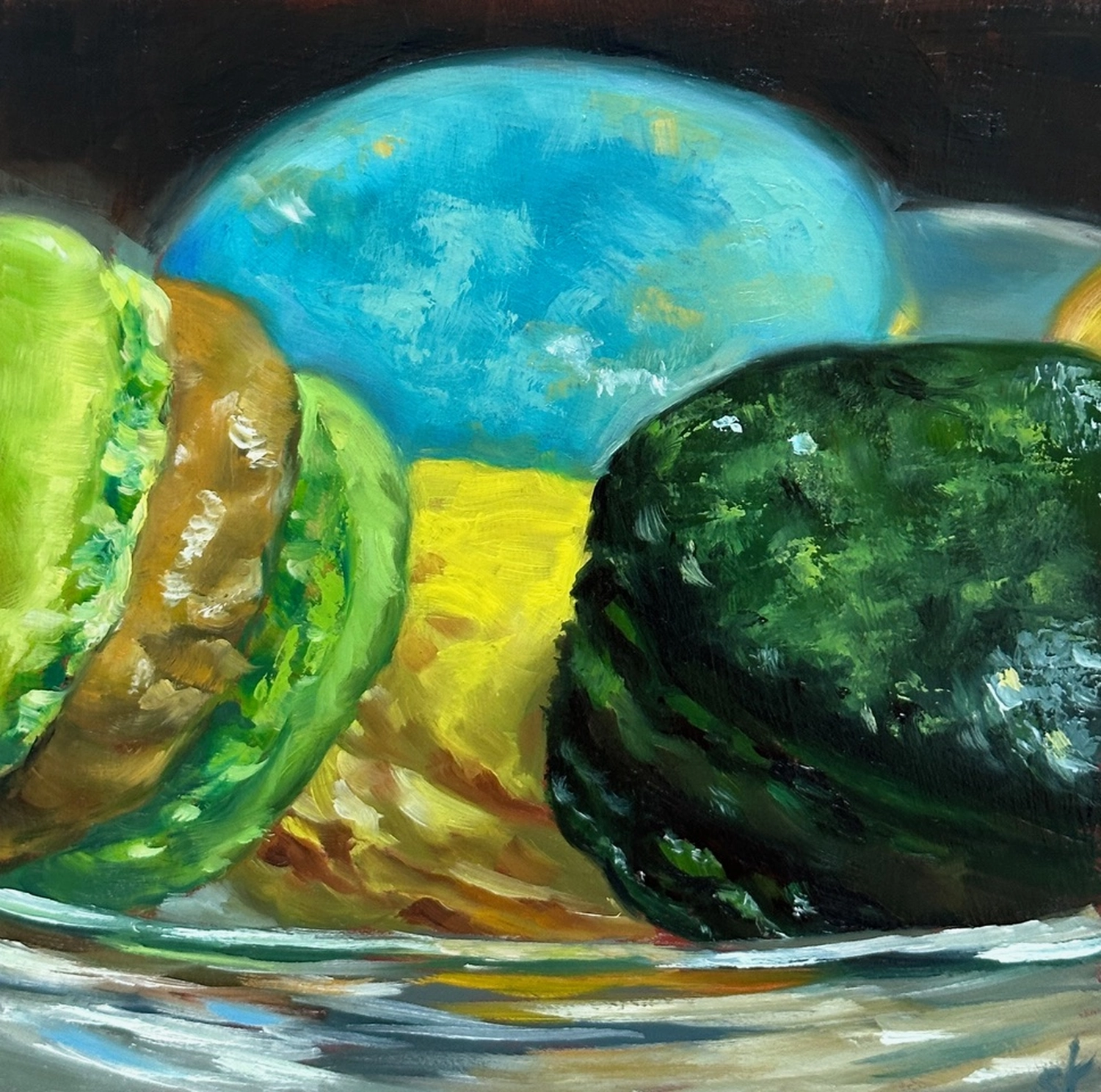 Gebäck-Ölgemälde von Sabine Kunze