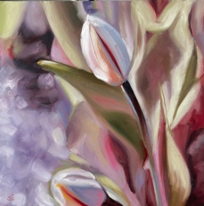Florales, Ölbild von Sabine Kunze