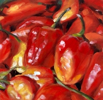 Obst & Gemüse, Ölbild von Sabine Kunze
