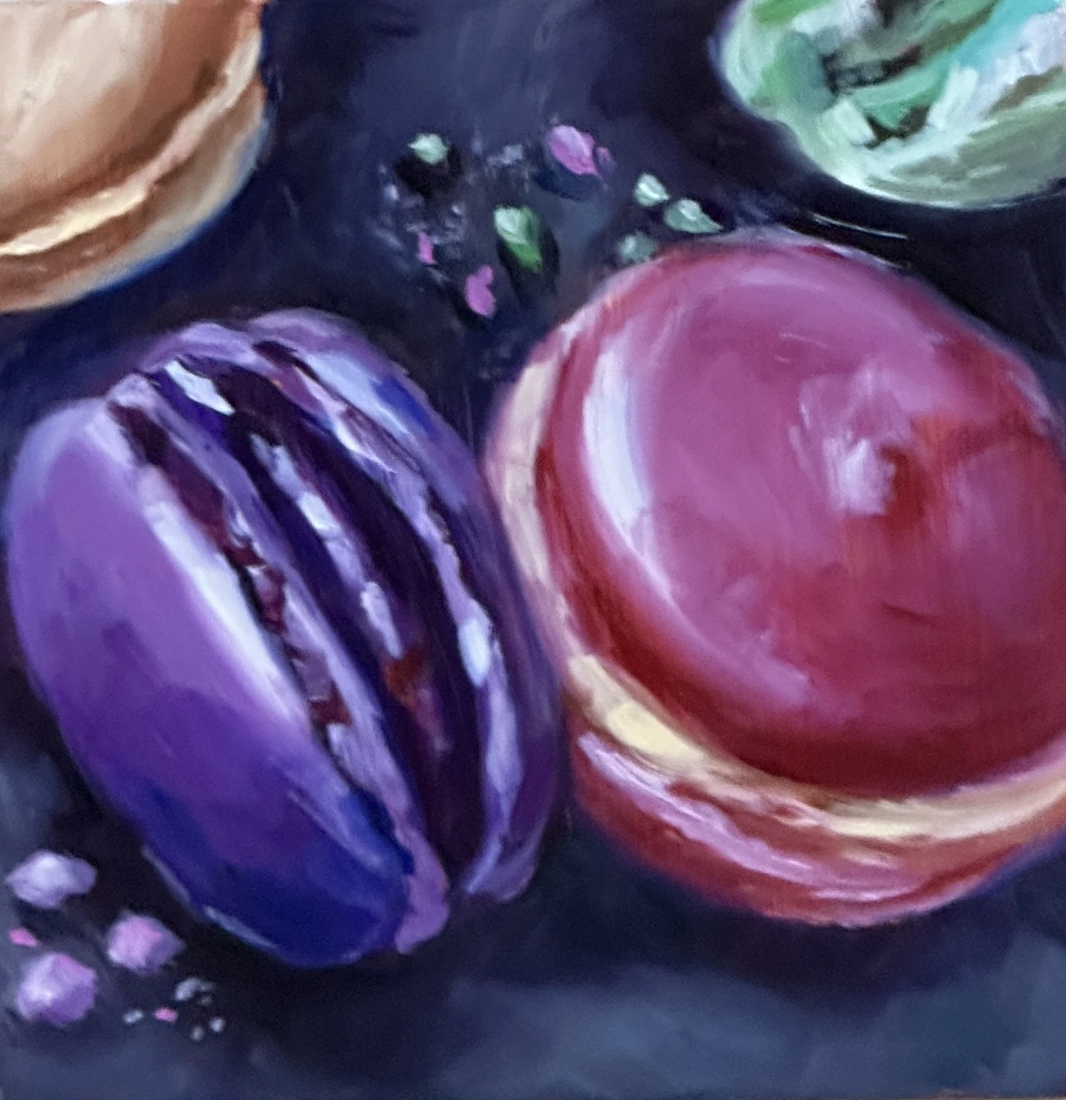 Patisserie, Ölbild von Sabine Kunze